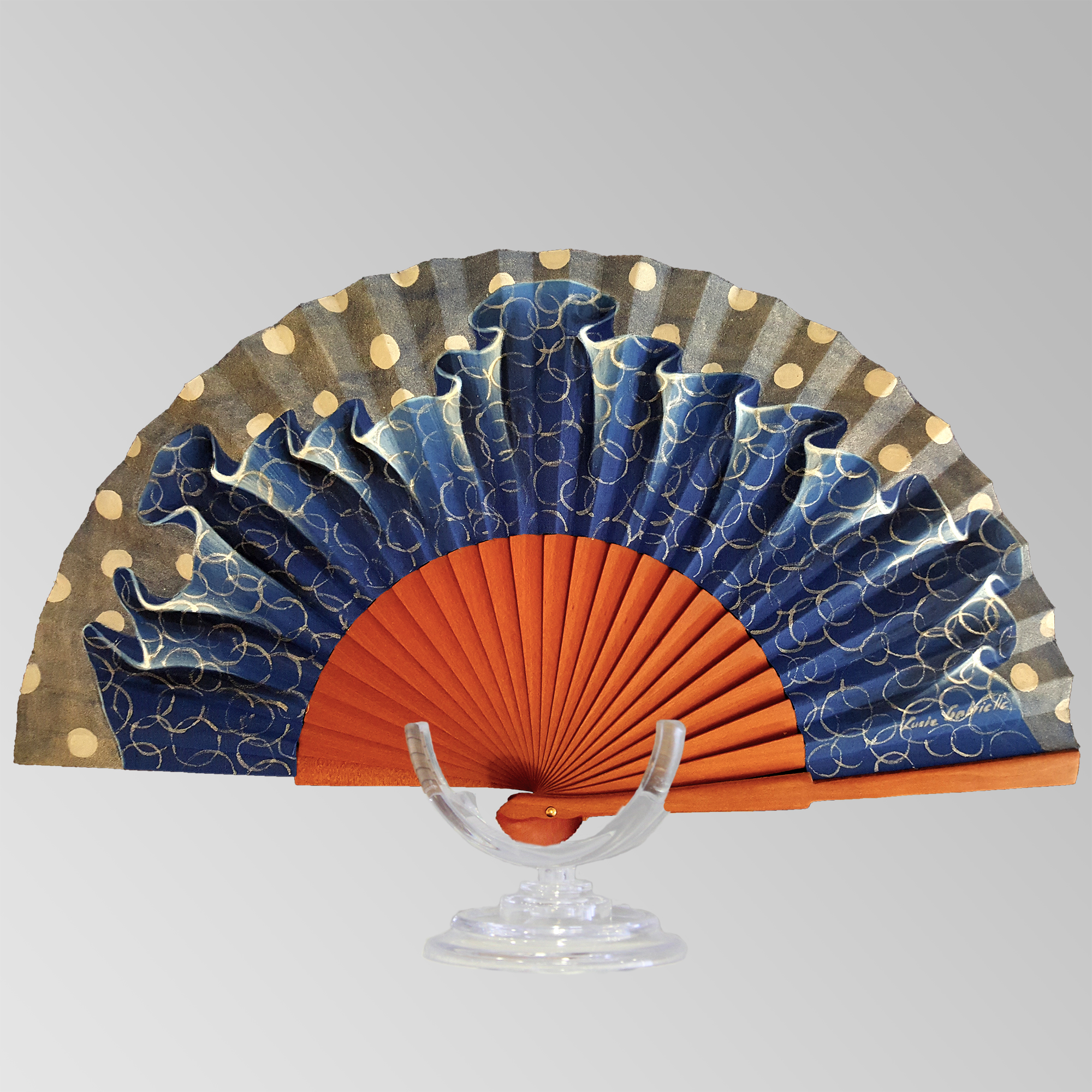 Abanico Capas Azul
